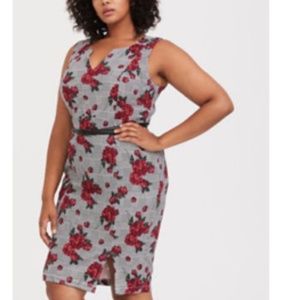 NWT TORRID Floral Work Dress